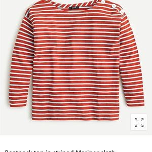 J Crew womens three quarter sleeve stripe top